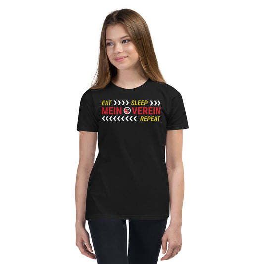 Kinder-Shirt "EatSleepMeinVerein"